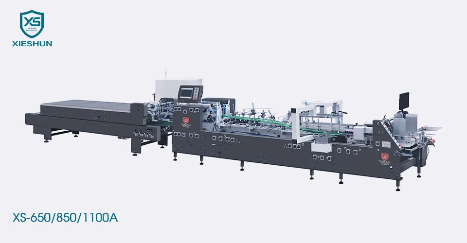 Kutu Gluer, ambalaj kutuları üretmek için bir kanca alt yapısı kullanır