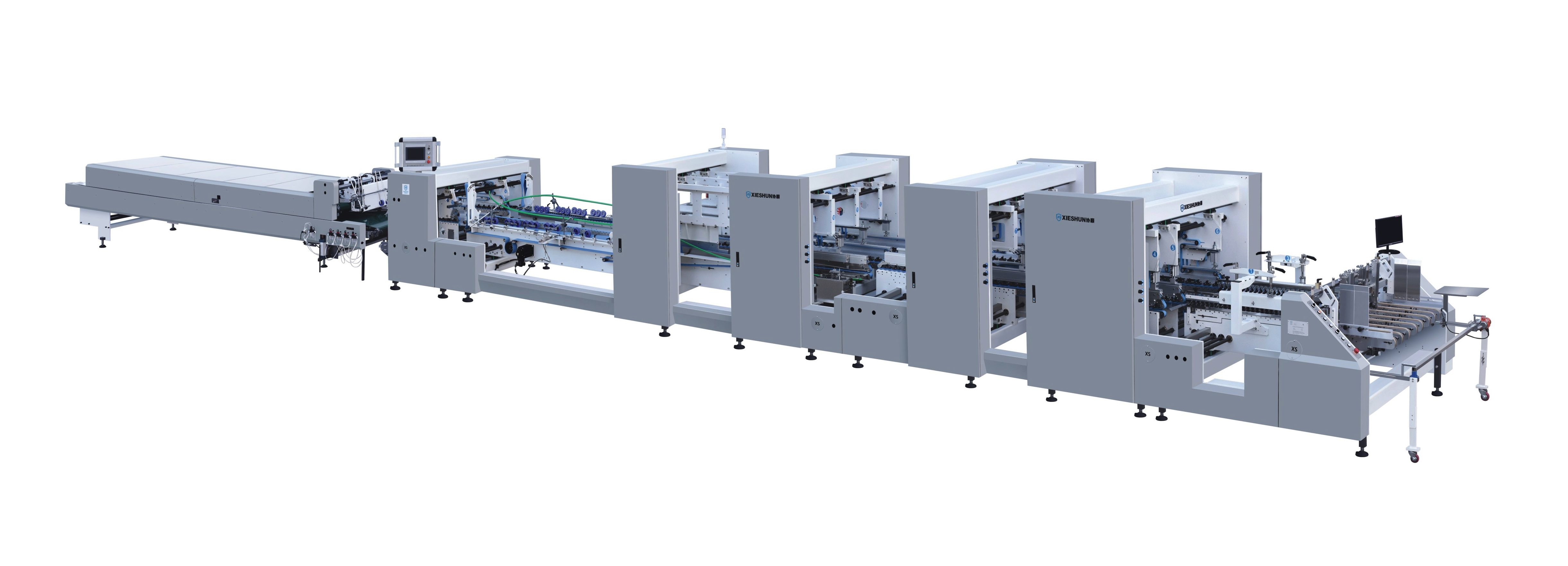 XS-M1650 1850 2000 Yüksek Görevli Oluklu Klasör Gluer Makine Kataloğu